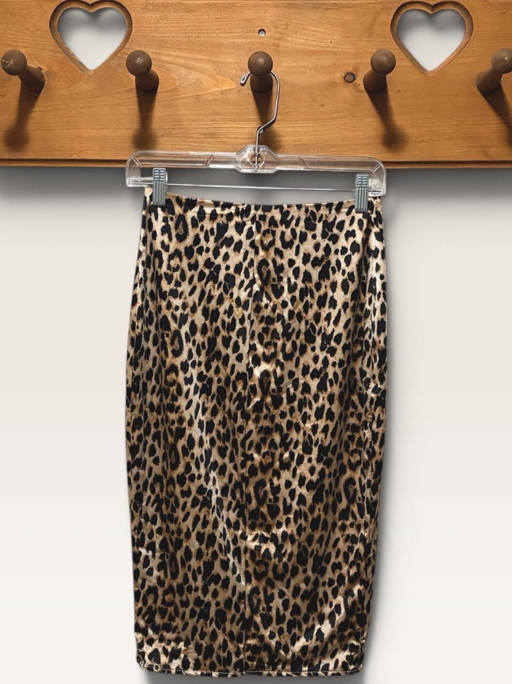 Victoria’s Secret Leopard Print Bodycon Midi Skirt S